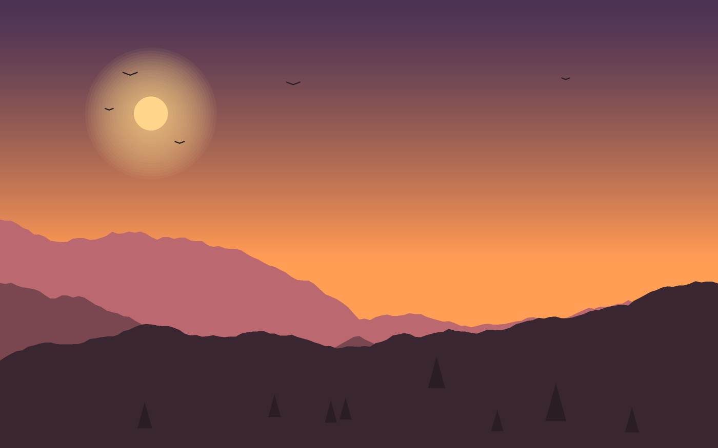 Ilustrace krajiny