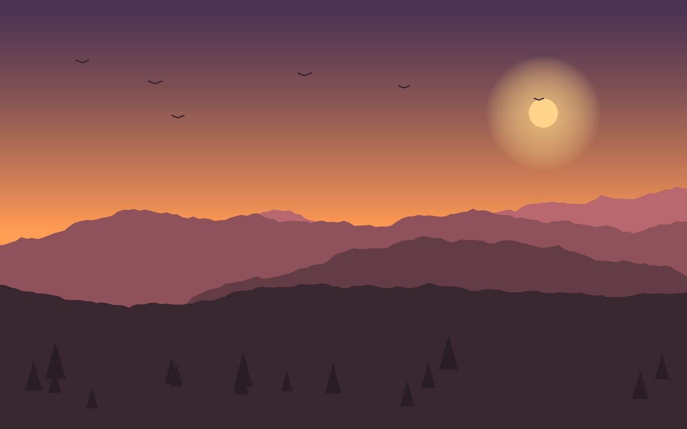 Landschaftsillustration